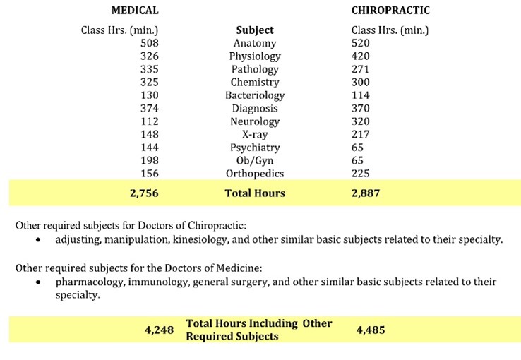 Chiropractic Winter Haven FL Chart